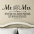 Mr. and Mrs. What God has joined - wall decal