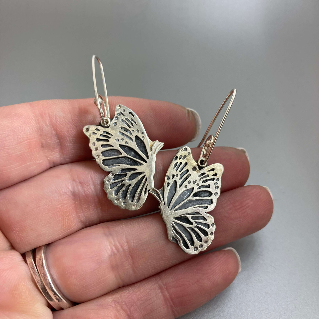 Butterfly Front-To-Back Chain Earrings – Milla Jewelry