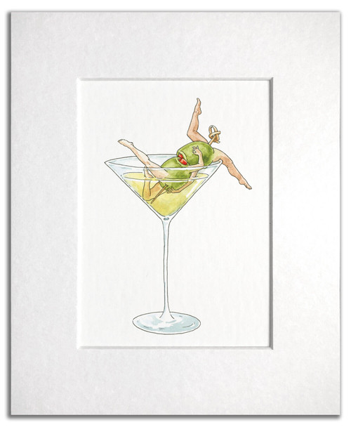 Dirty Martini Print by Maridad Studio