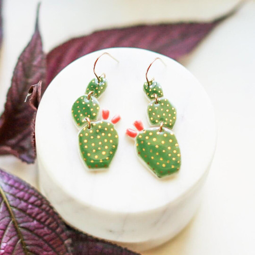 Cactus Earrings - BAJA Collection by Remnant Studios