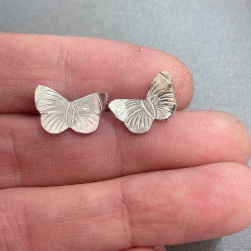 Sterling Silver Butterfly Posts Earrings by Courtney Marie Jewelry
