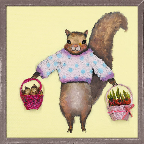 Squirrel in Purple Sweater Print by Eli Halpin
Austin Tx Artist
Mini Framed Canvas Print