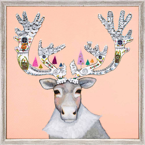 Eli Halpin's chistmas caribou looks fashionably festive with her sprinkle adorned antlers!