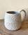 White Speckled Carved Mug by Fig Tree Pots