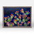 Blooming Prickly Pears - Orange & Blue by Eli Halpin - Austin Tx Artist! Mini Framed Canvas Print