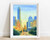 Downtown Sunset in Austin Tx Print by Zoee Xiao + 11"x14"
