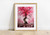 Pink Rain Print by Zoee Xiao + 11"x14"