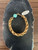 Vintage Coco Chanel brass rope chain with an Amazonite accent