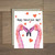 Flamingos Valentines Day Card by Stationery Bakery
