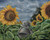Sunflower Bot - Robots in Rowboats  by Lauren Briere + Paper Print