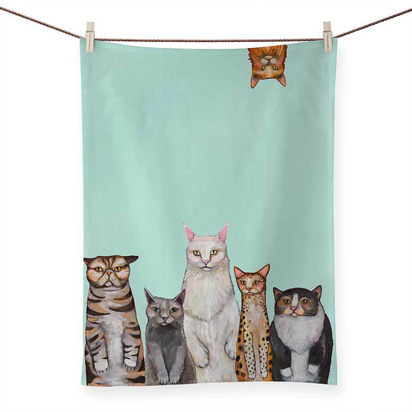 Cats Cats Cats Dish Towels by Eli Halpin