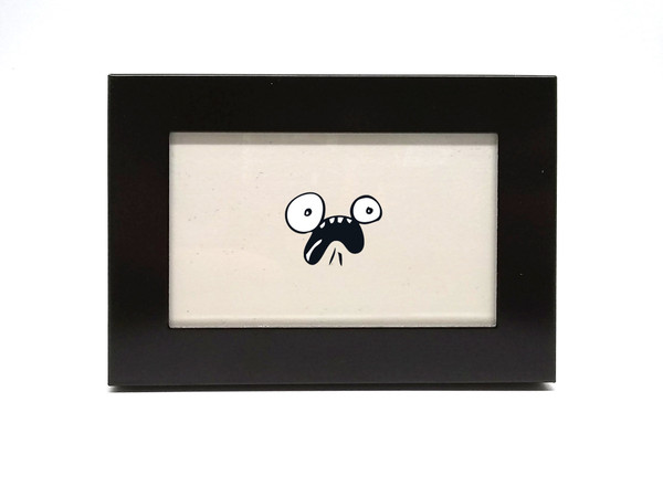 “Scream” Print by Elisa Wikey, framed paper mini print.