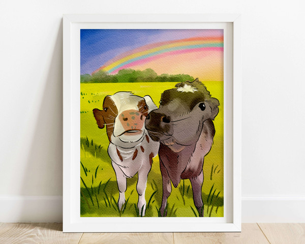 Moo print by Zoee Xiao
10”h x 8”w paper print - unframed