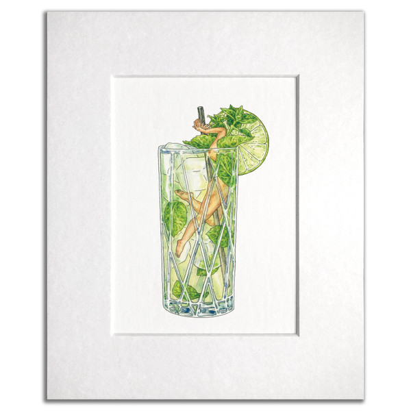 Mojito Print by Maridad Studio
5” x 7” paper print
8” x 10” white mat