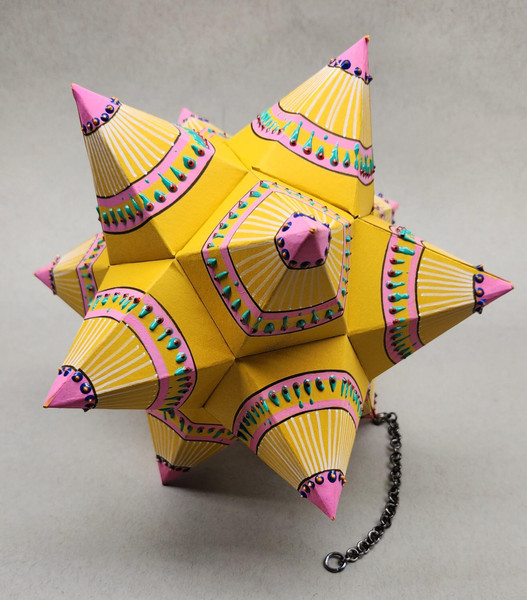 The Great Stellated Dodecahedron. Traditionally representing the Universe or Aether. One of Five Platonic Solids found in Sacred Geometry.