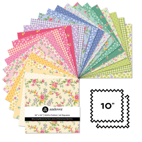 Blooming Besties - 10 Inch Square - 42 Cuts Each