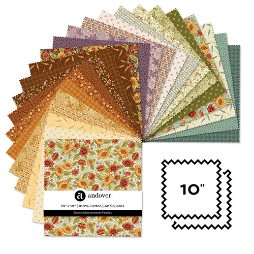 Bountiful - 10 Inch Square - 42 Cuts Each