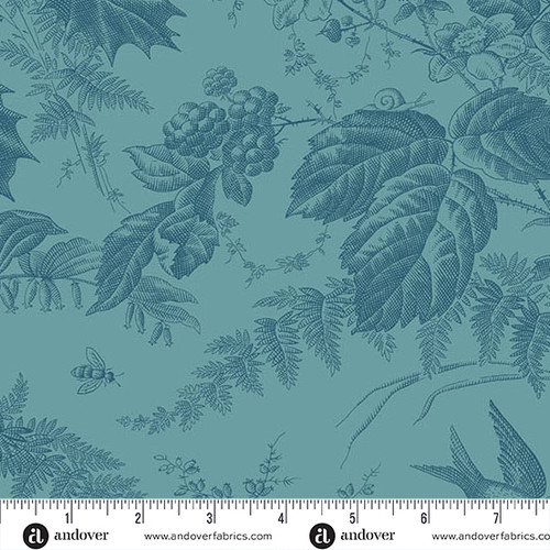 Vermont by Laundry Basket Quilts Vermont Teal Blue