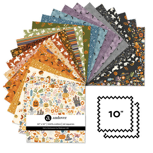 Hello Halloween - 10 Inch Square - 42 Cuts Each