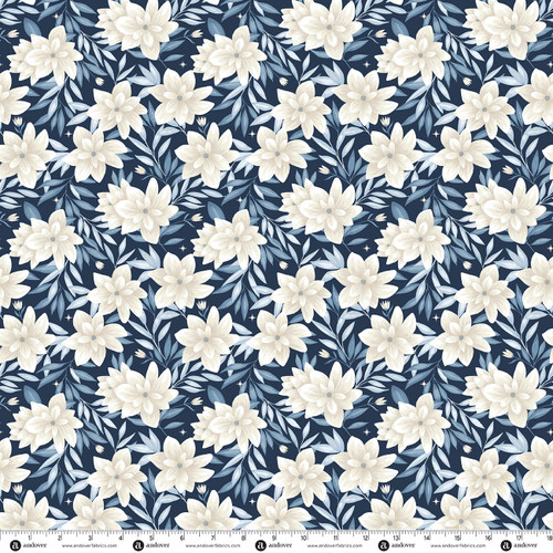 Midnight Garden by Stacie Mar Midnight Garden Navy Blue