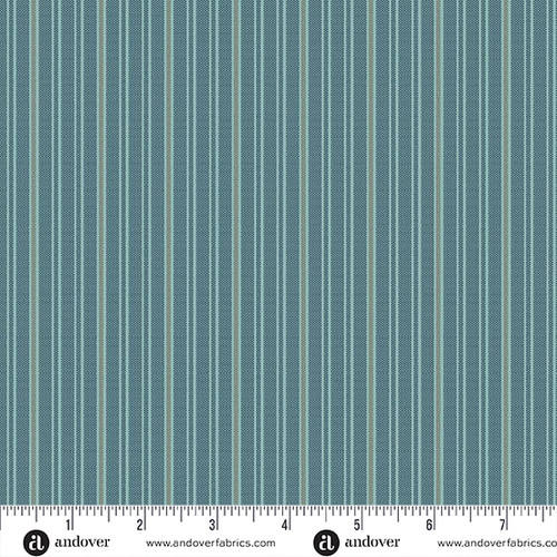 Quiltessential Minis by Laundry Basket Quilts Mini Double Stripe  Indigo