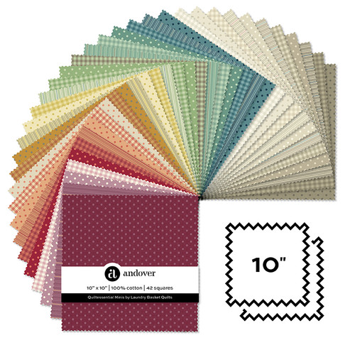 Quiltessential Minis - 10 Inch Square - 42 Cuts Each