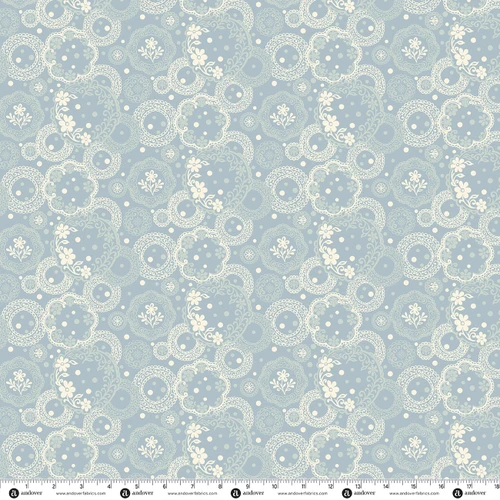 Backroad Blooms by The Quilted Cow Vintage Doilies Cottage Blue