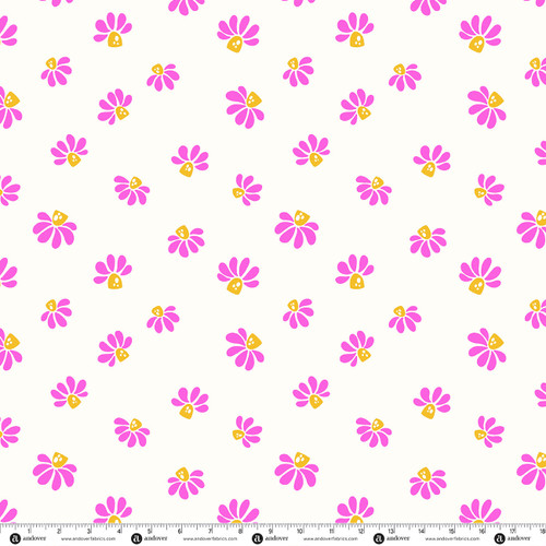 Patchwork and Petals by KP Creates Cheerful Blooms Vanilla