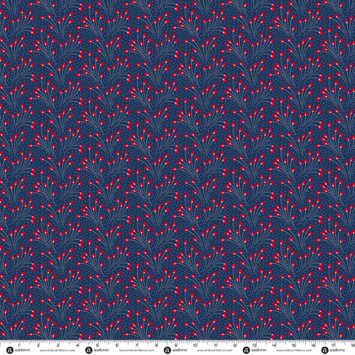 Red White and Blue by Andover Fabrics Firecracker Navy
