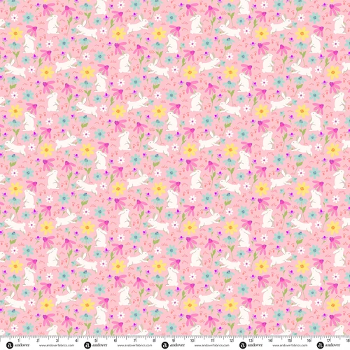 Bunny Hops by Seek to Spring Bunny Field Blush