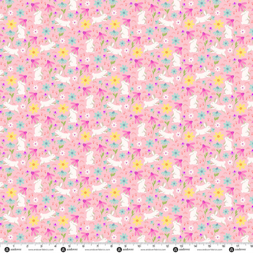 Bunny Hops by Seek to Spring Bunny Field Blush