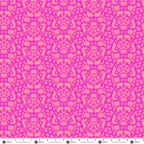 Bunny Hops by Seek to Spring Reflecting Rabbit Fuchsia