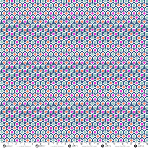 Bunny Hops by Seek to Spring Daisy Dot Bright Navy