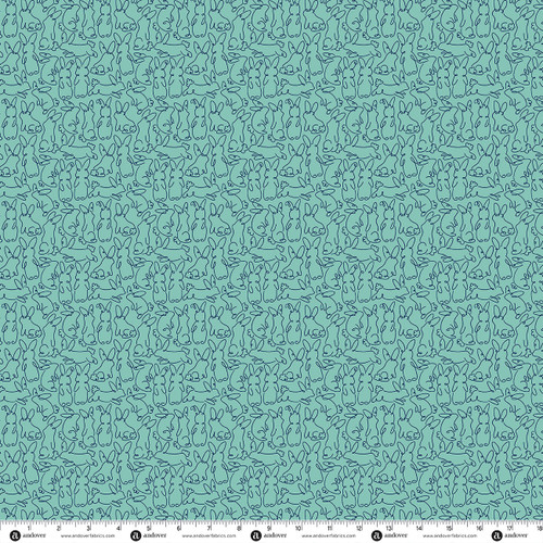 Bunny Hops by Seek to Spring Bunny Loops Turquoise