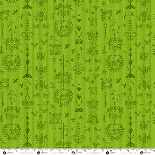 Sun Print 2027 by Alison Glass Redwork Green