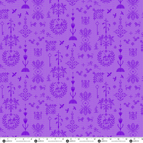 Sun Print 2027 by Alison Glass Redwork Purple
