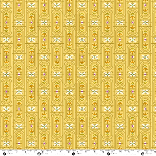 Sun Print 2027 by Alison Glass Arts and Crafts Yellow