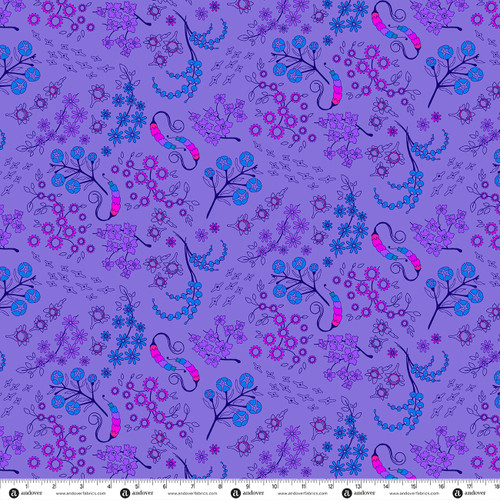 Sun Print 2027 by Alison Glass Gathered Blue