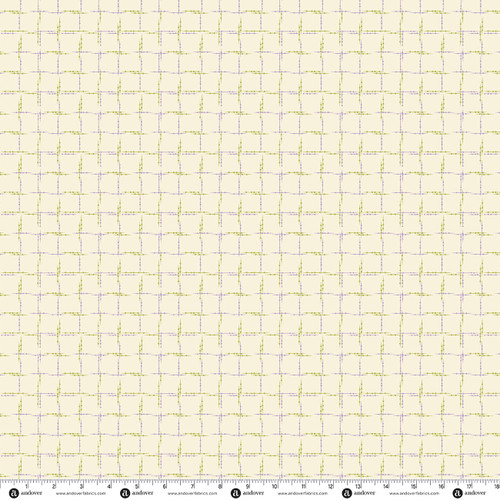 Level Up by Andover Fabrics Spindle Plaid Parchment