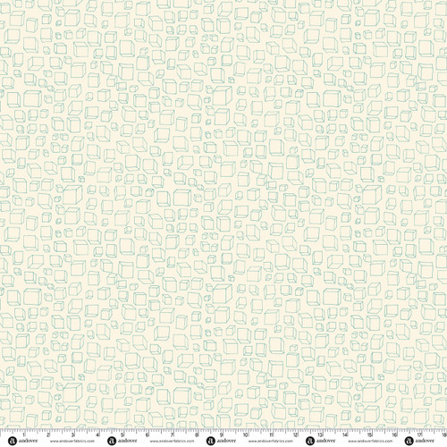 Level Up by Andover Fabrics Squared Teal