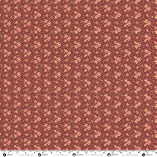 Eleni by Laundry Basket Quilts Daisy Dance Rust