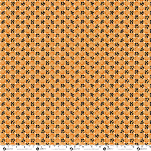 Nocturne by Andover Fabrics Moon Flower Candy Corn