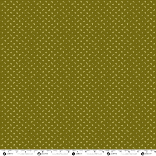 Bountiful by Andover Fabrics Falling Leaves Moss