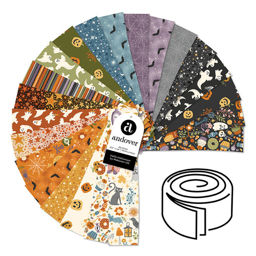 Hello Halloween - 2.5 Inch Strip Roll - 40 Cuts Each