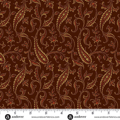 BRIDGEPORT BY JO MORTON Paisley Vines Brown