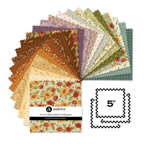 Bountiful - 5 Inch Square - 42 Cuts Each