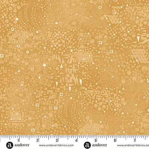 Golden by Makower UK Engraved Yellow