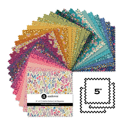 Petite Bijoux - 5 Inch Square - 42 Cuts Each