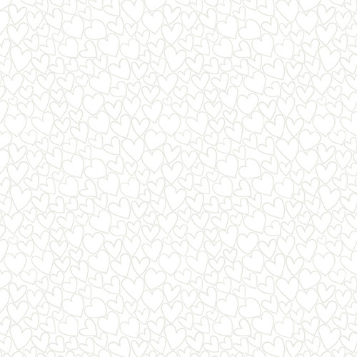 Essentials by Makower UK Heart White