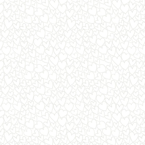 Essentials by Makower UK Heart White